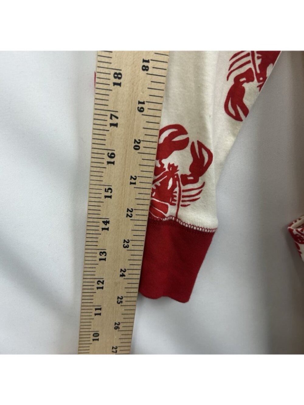 Lazy One Unisex Red White Trap Door Lobster Maine One Piece Pajamas Size Large - Picture 7 of 16